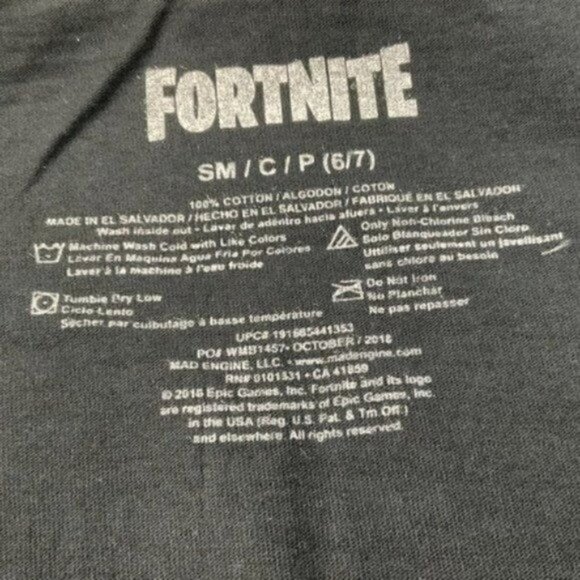 Fortnite Shirts Tomatohead Leader Grid Graphic Video Game Fan size Sm (6/7) - Picture 5 of 7